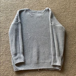 Gray knit sweater. Worn only a few times.